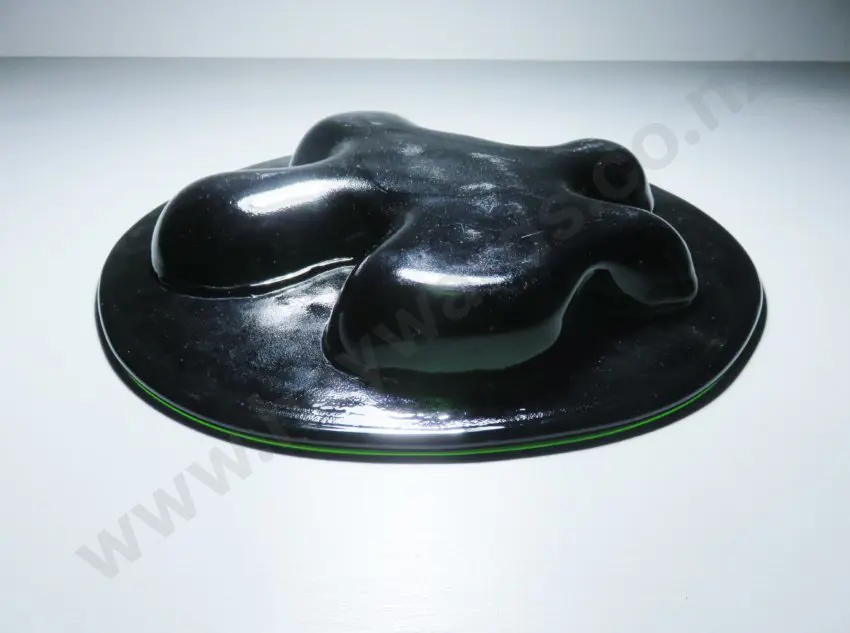 Vintage Scandinavian art glass ikebana freeform vessel by Michael bang for Holmegaard of Denmark Image 1++