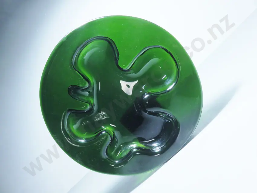 Vintage Scandinavian art glass ikebana freeform vessel by Michael bang for Holmegaard of Denmark Image 1++