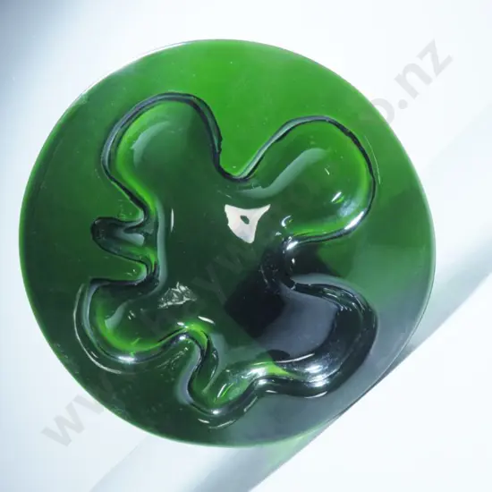 Vintage Scandinavian art glass ikebana freeform vessel by Michael bang for Holmegaard of Denmark