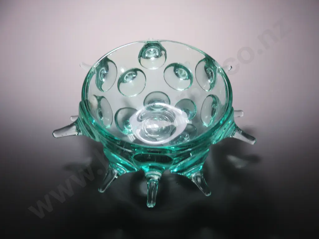 Vintage brutalist art glass vessel Image 1++