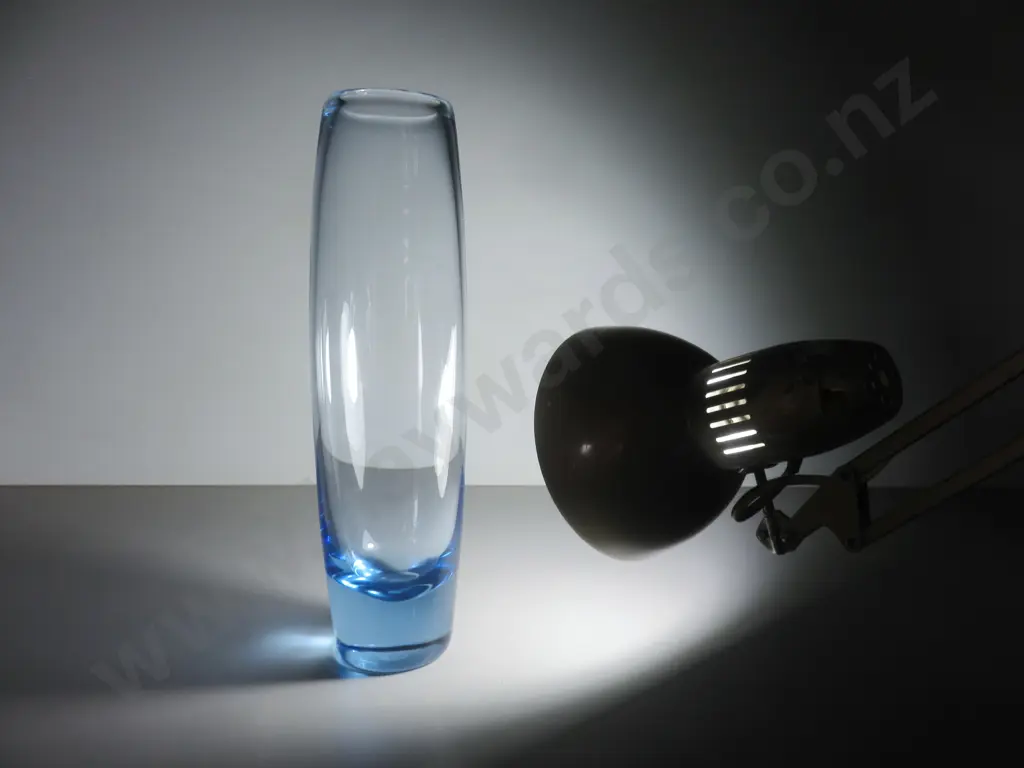 Huge mid-century Per Lütken for Holmegaard of Demark Cylindrical vase Image 1++
