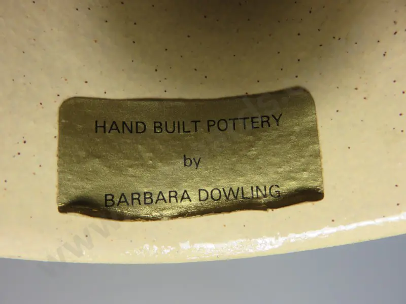 Early freeform ikebana type vessel by Berkshire based potter Barbara Dowling Image 1++