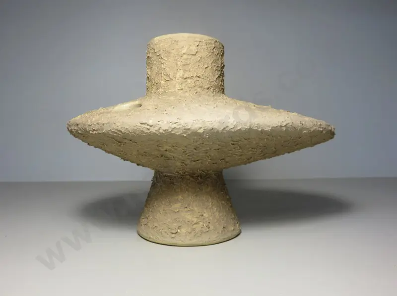 Early freeform ikebana type vessel by Berkshire based potter Barbara Dowling Image 1++