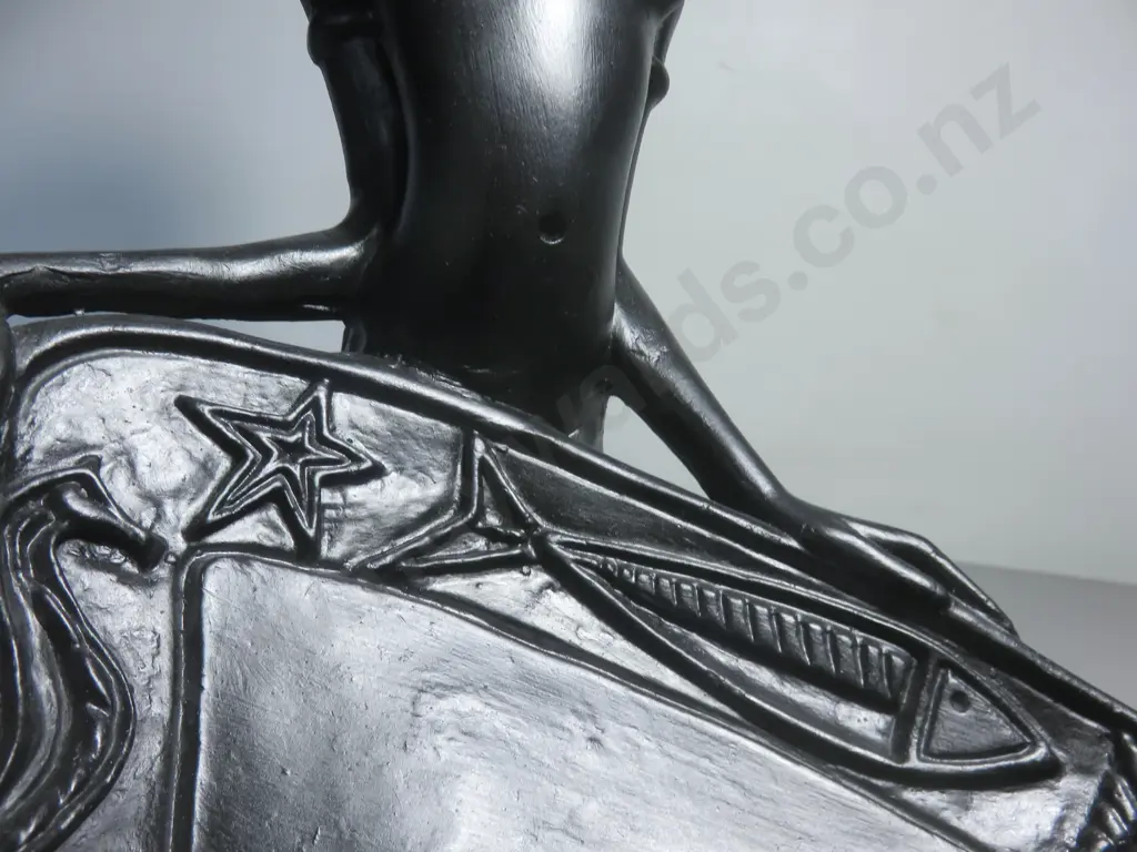 Large Black Lady Plaster Figure Image 1++
