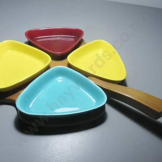 Mid-century Scandinavian nibbles platter by Swedish studio Jie Keramik