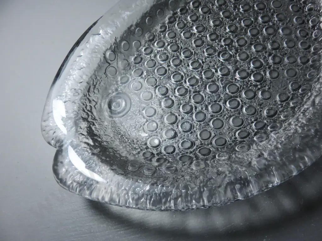 Vintage Pukeberg of Sweden Glass fish Platter Image 1++
