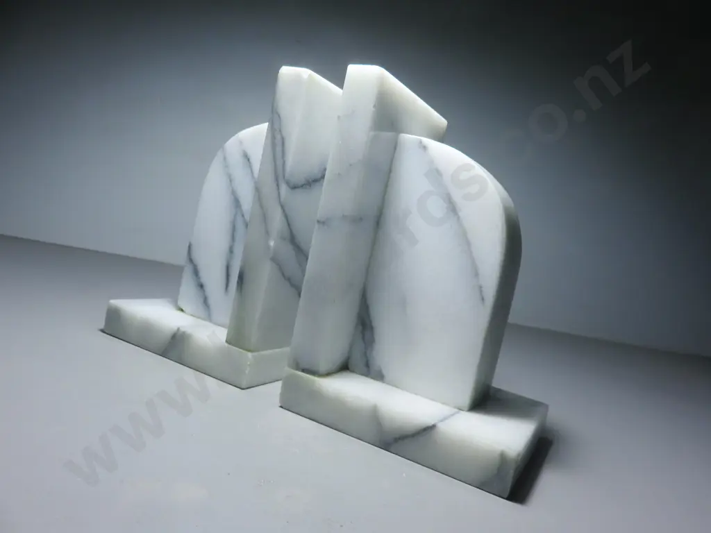 Vintage Italian Marble Book ends Image 1++