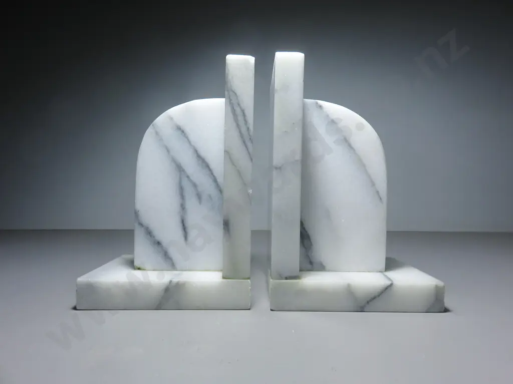 Vintage Italian Marble Book ends Image 1++