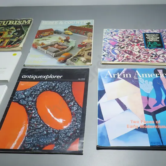 Collection of mid-century books / magazines plus auction catalogues 