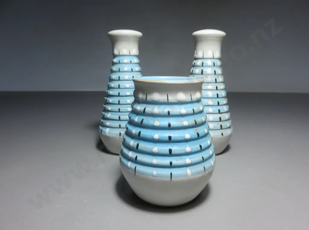 Three part mid-century English Denby Cruet set Image 1++