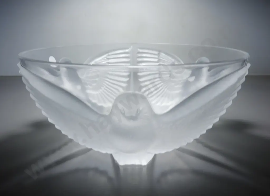French J G Durand art glass “Paloma” bowl Image 1++