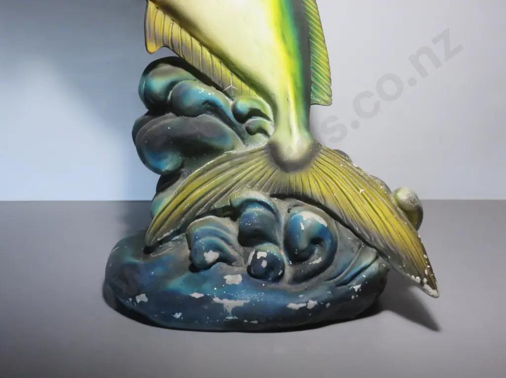Large early fibreglass Kingfish shop display Image 1++