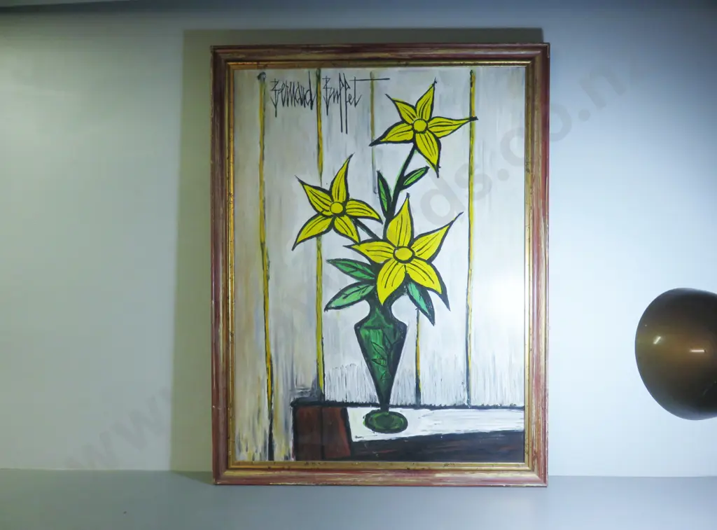 Original Bernard Buffet inspired oil on stretched canvas original art work Image 1++