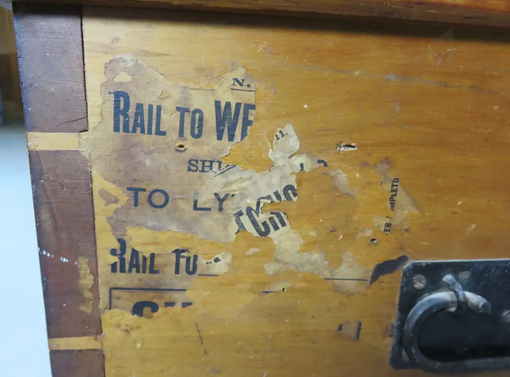 Early Baltic Pine Travel Trunk Image 1++