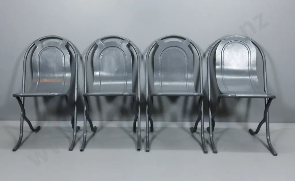 Set of four mid century Sebel “Stak-A-Bye” Chairs Image 1++