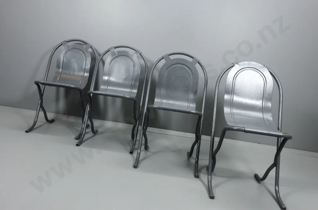 Set of four mid century Sebel “Stak-A-Bye” Chairs Image 1++