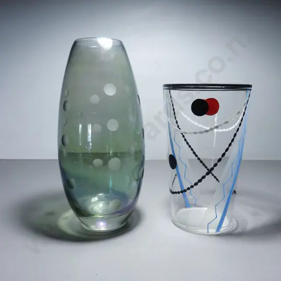 Pair of vintage Jazz age Vases