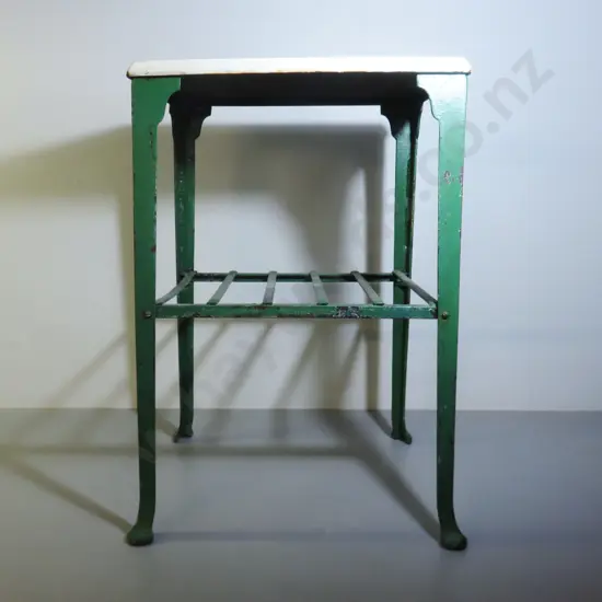 Industrial early 20th century cast metal table