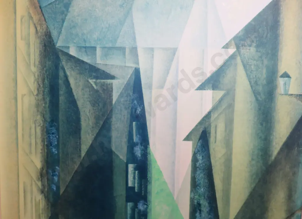 Modernist cubist landscape print Image 1++