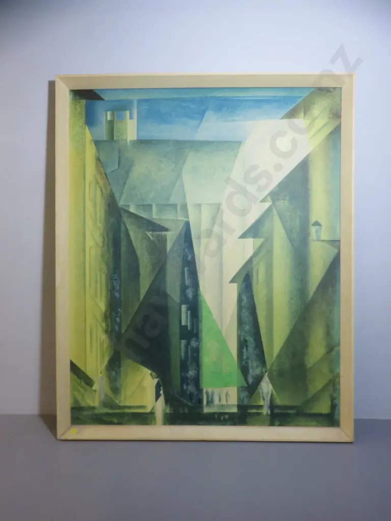 Modernist cubist landscape print Image 1++