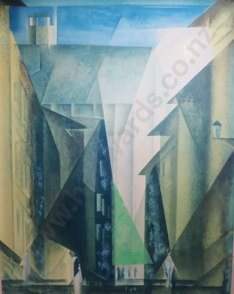 Modernist cubist landscape print Image 1++