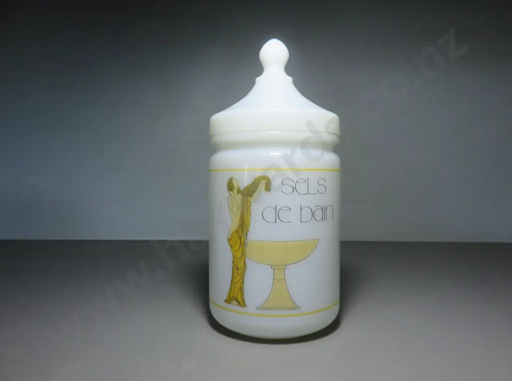 Vintage French Bath Salts Canister Image 1++