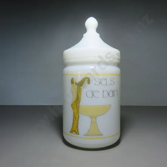 Vintage French Bath Salts Canister