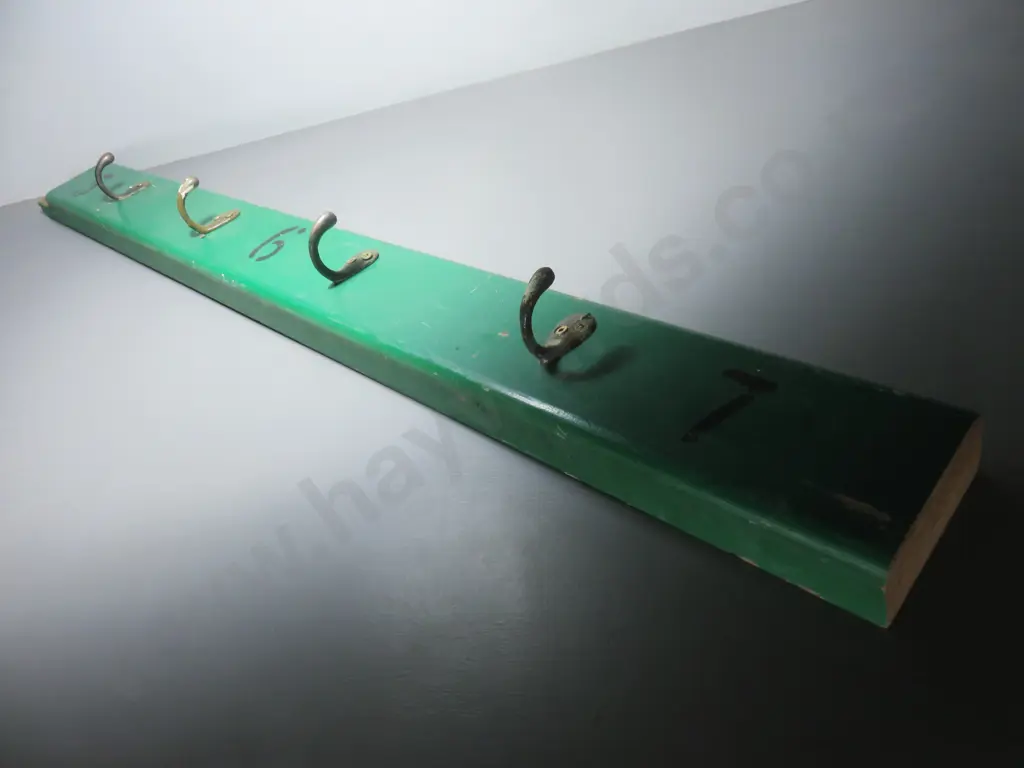 Coat rack made up of the demolished Carisbrook numbered seating Dunedin Image 1++