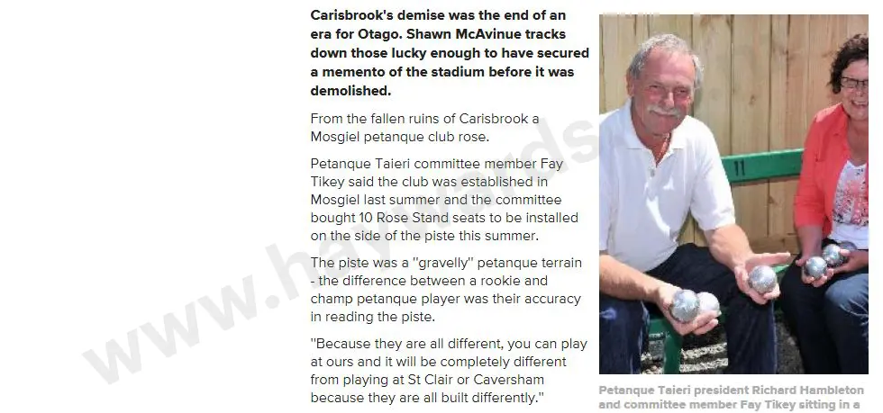 Coat rack made up of the demolished Carisbrook numbered seating Dunedin Image 1++