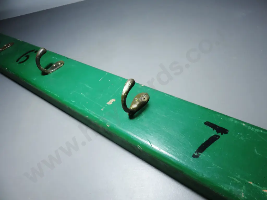 Coat rack made up of the demolished Carisbrook numbered seating Dunedin Image 1++