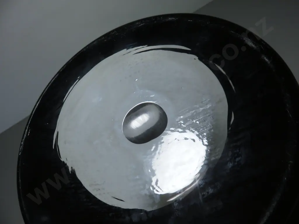 Full sized art glass Black Top hat Image 1++