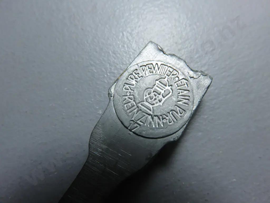 Decorative set of etain pur real pewter spoons of Holland Image 1++