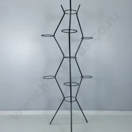 Large multi hoop metal plant stand