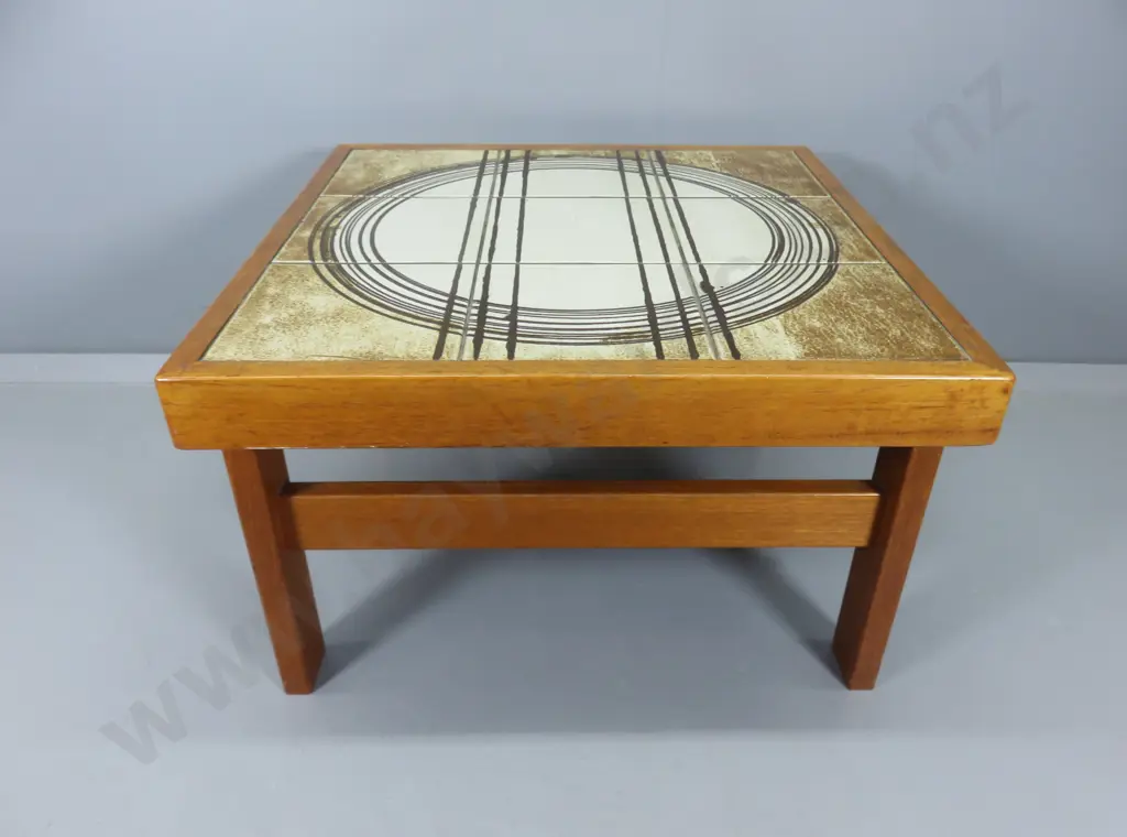 Vintage Trioh of Denmark tiled top coffee table Image 1++