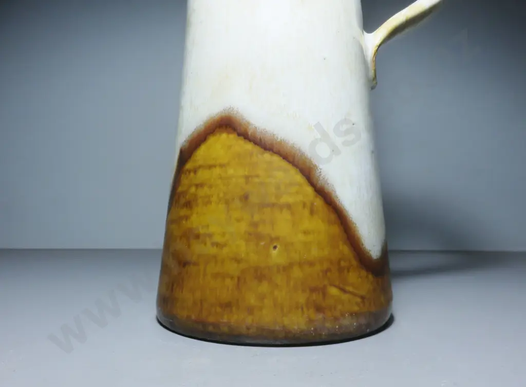 Tall mid-century stylized pitcher from the West German studio of Ceramano Image 1++