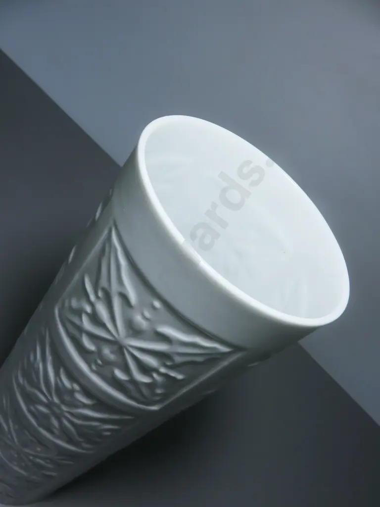 Tall glazed cylindrical vase from the Edelstein of Bavaria studio Image 1++