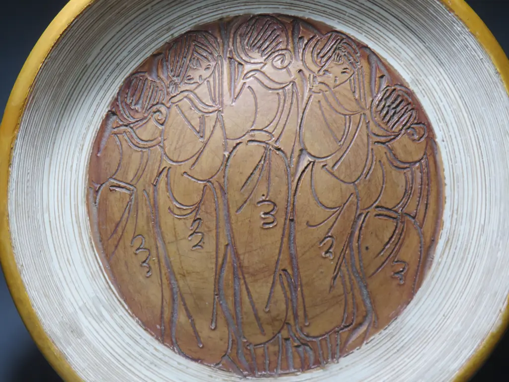 Classic mid-century Fratelli Fanciullacci round flat based bowl Image 1++