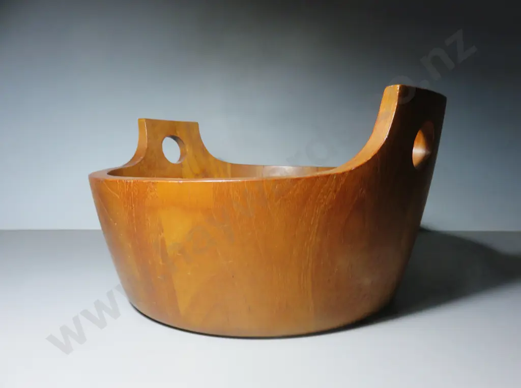 Superb oversized staved Teak Richard Nissen mid-century Danish wine bucket / ice store Image 1++