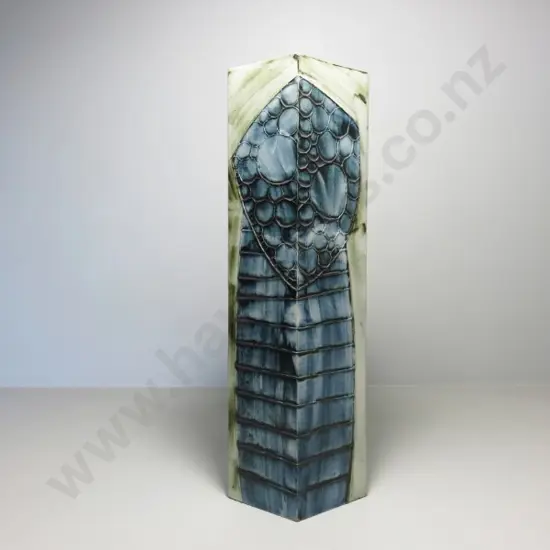 Carn pottery of Cornwall Pentagonal studio vase