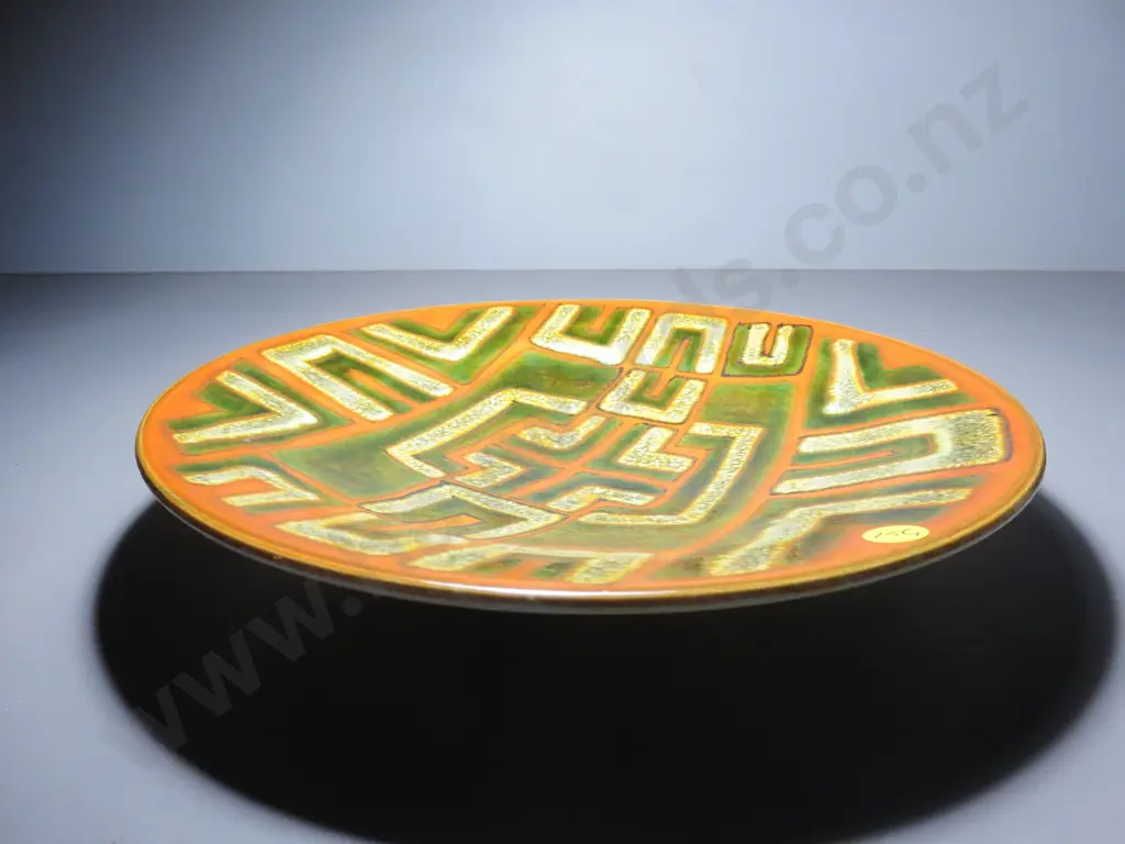 Early studio Poole Pottery Delphis Charger Image 1++