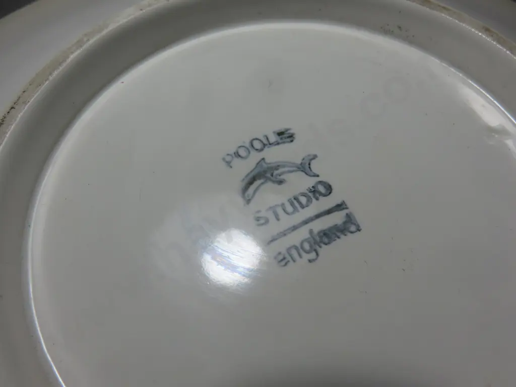 Early studio Poole Pottery Delphis Charger Image 1++