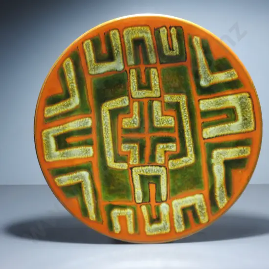 Early studio Poole Pottery Delphis Charger