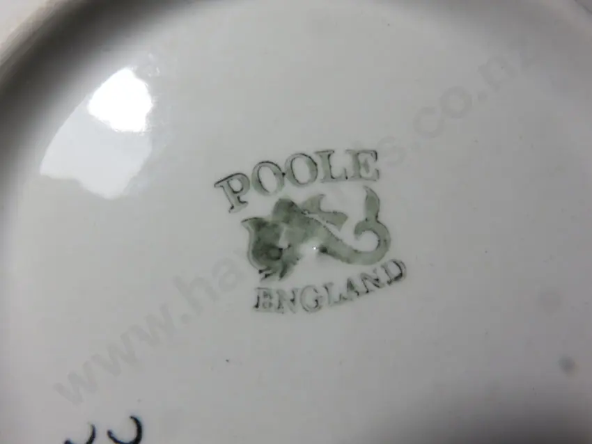 Vintage Poole pottery charger featuring the “Persian deer” pattern Image 1++