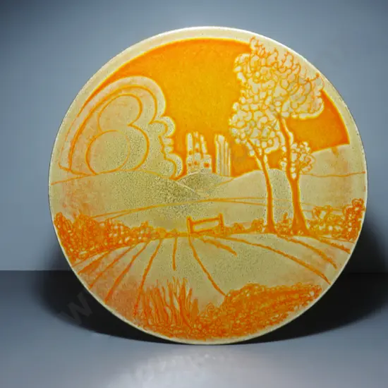 Important early Poole Pottery Aegean Charger