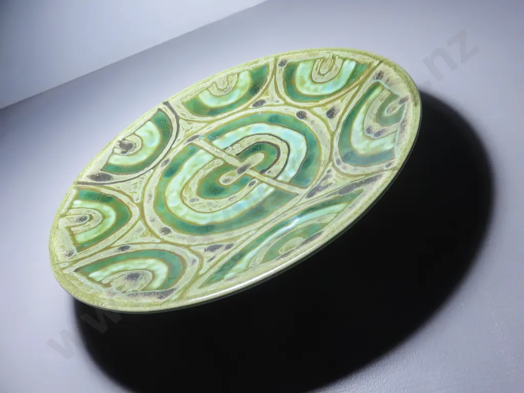 Superb early Poole Pottery Delphis Charger Image 1++