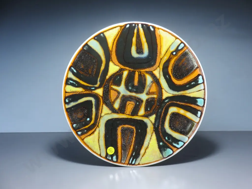 Important early Poole pottery Delphis Charger Image 1++