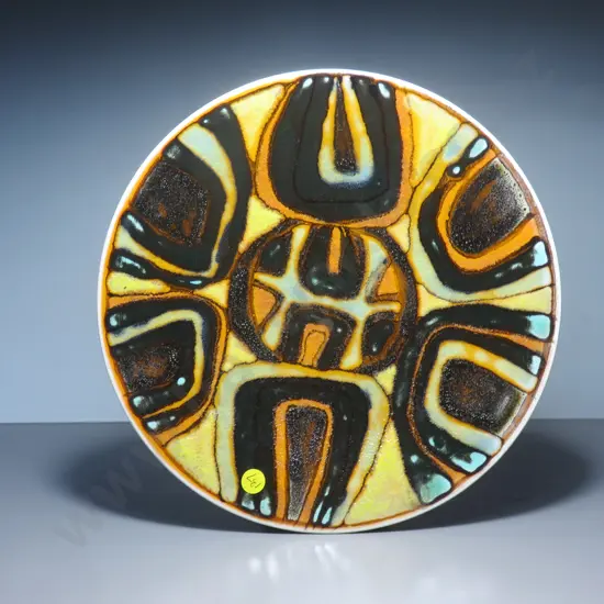 Important early Poole pottery Delphis Charger