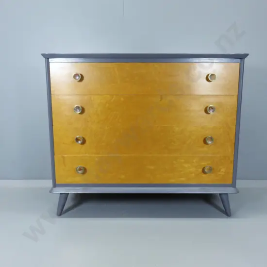 Set of mid-century drawers with Maple veneer fronts