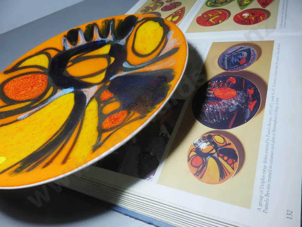 Important period Delphis charger for Poole Pottery Image 1++