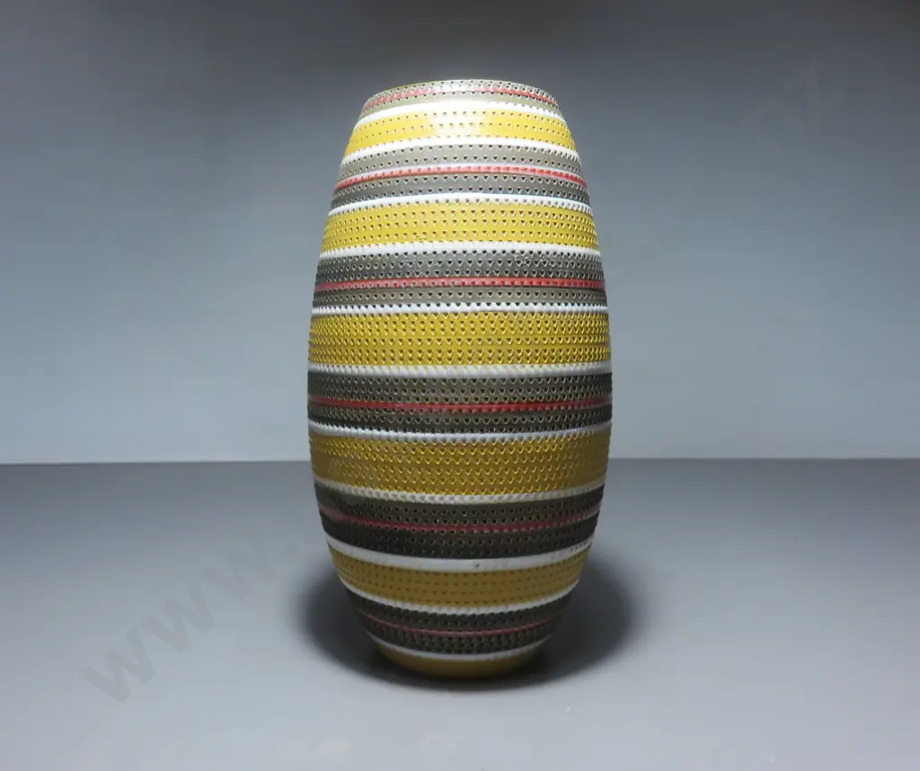 Handsome mid-century Italian Fratelli Fanciullacci cylindrical vase Image 1++